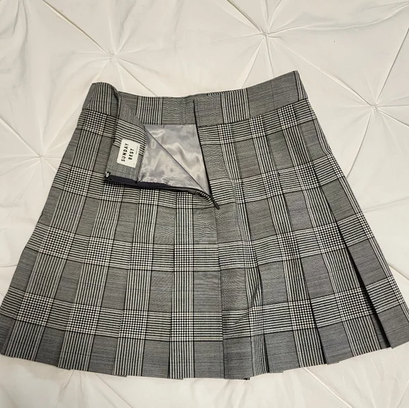 Sunday Best Grey Plaid Skirt sz 0 - Picture 5 of 5
